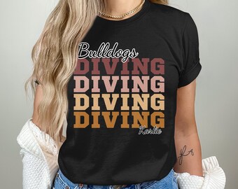 Personalized Diving Mom Sweatshirt, Diving Mom Shirt, Diving Mom Gift, Diving Mama, Diving Mom, Diving Mom Era, Gift for Diving Mom