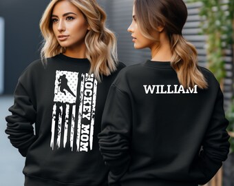 Personalized Hockey Mom Sweatshirt, Hockey Mom Shirt, Hockey Mom Gift, Hockey Gift for Mom, Hockey Shirt for Mom, Hockey Mom