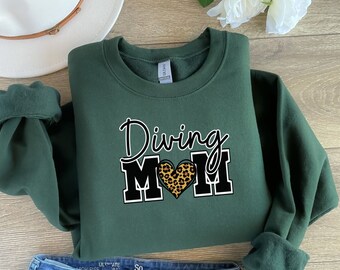 Diving Mom Sweatshirt, Diving Mom Shirt, Diving Mom Gift, Diving Mama, Diving Mom, Diving Mom Era, Gift for Diving Mom