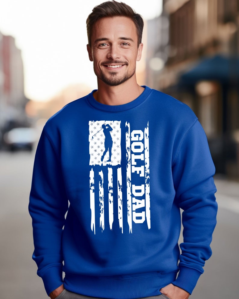 Golf Dad Sweatshirt, Golf Dad Shirt, Golf Dad Gift, Golf Gift for Dad, Golf Shirt for Dad, Gold Dad afbeelding 2
