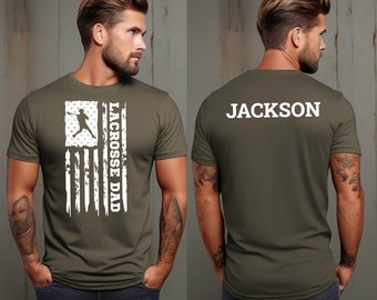 Personalized Lacrosse Dad Sweatshirt, Lacrosse Dad Shirt, Lacrosse Dad Gift, Lacrosse Gift for Dad, Lacrosse Dad