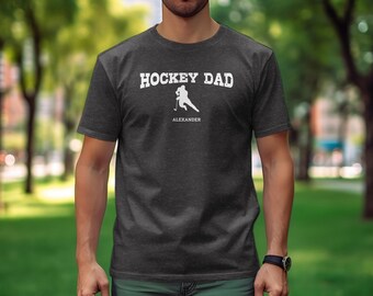 Personalized Hockey Dad Sweatshirt, Hockey Dad Shirt, Hockey Dad