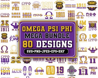 Omega Psi Phi SVG, 1911 SVG, Omega SVG, Fraternidad SVG, Letras griegas SVG, Alfabeto griego SVG, Omega 1911 SVG, Vida griega SVG, Cricut y Silhouette
