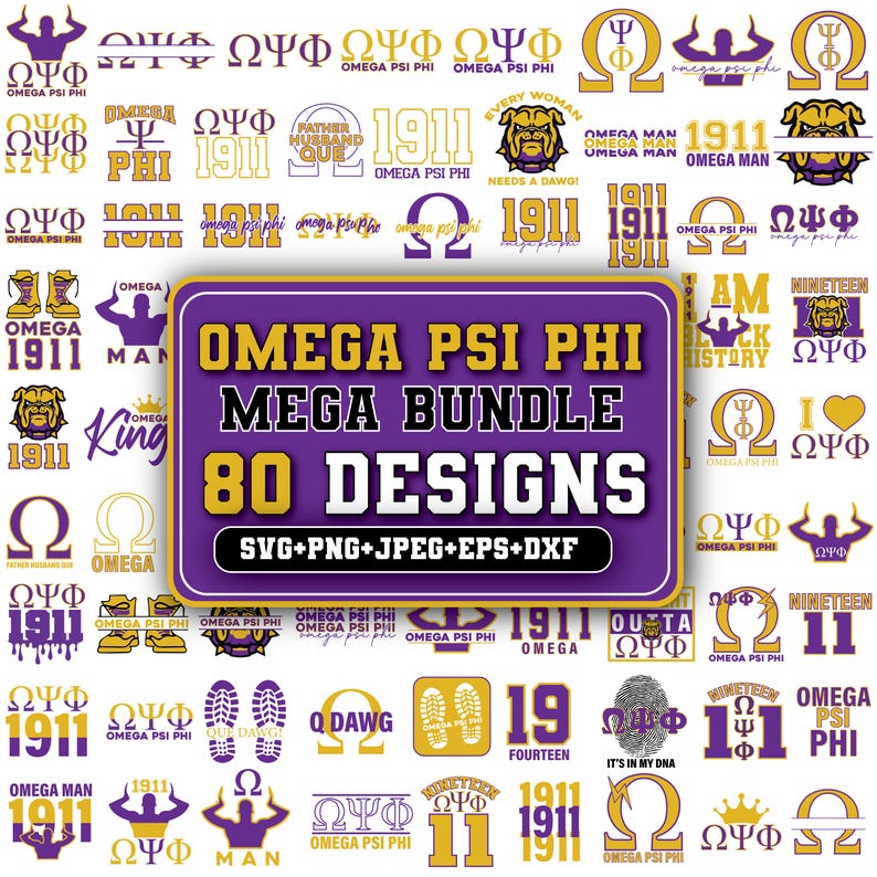 Omega Psi Phi SVG,1911 Svg,omega Svg, Fraternity Svg,greek Letters Svg ...