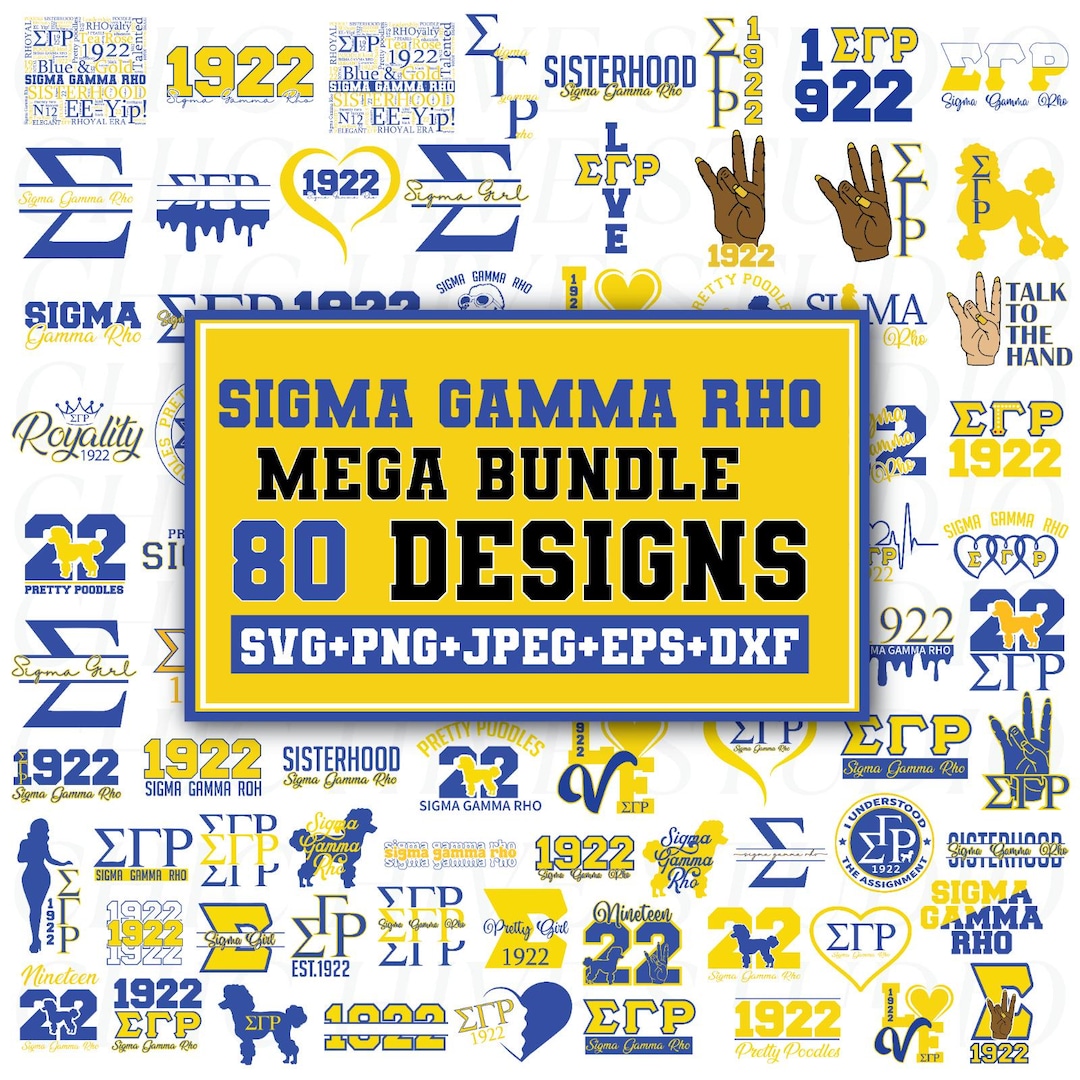 Sigma Gamma Rho SVG,1922 Svg,sgr Greek Letters,sgrho Svg,sgrho Poodle ...