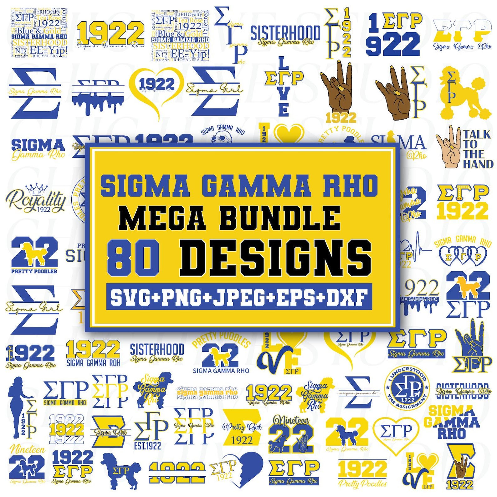 Sigma Gamma Rho SVG,1922 Svg,sgr Greek Letters,sgrho Svg,sgrho Poodle ...
