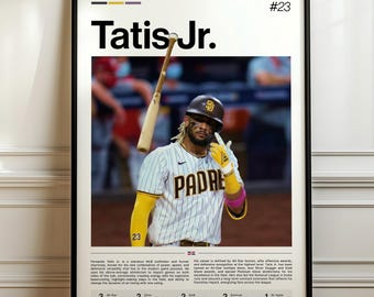 Fernando Tatis Jr. Poster, MLB Baseball Print, Sports Artwork, Padres Star