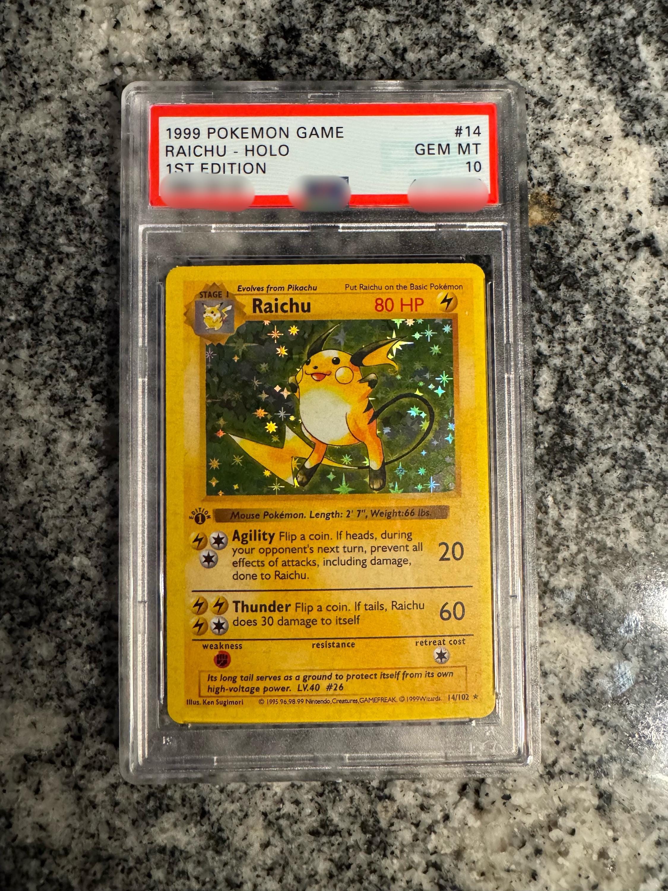 1st Edition Raichu - Etsy