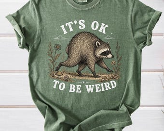 Comfort Colors Jimothy Raccoon Shirt, It's OK To Be Different, Viral Internet Meme T-Shirt