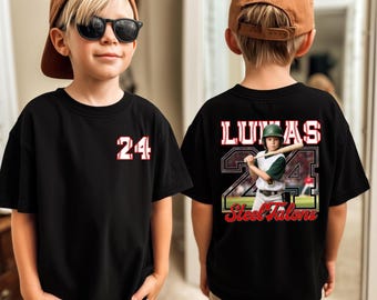 Custom Baseball Player Shirt: Personalized Name Number Team Spirit Apparel