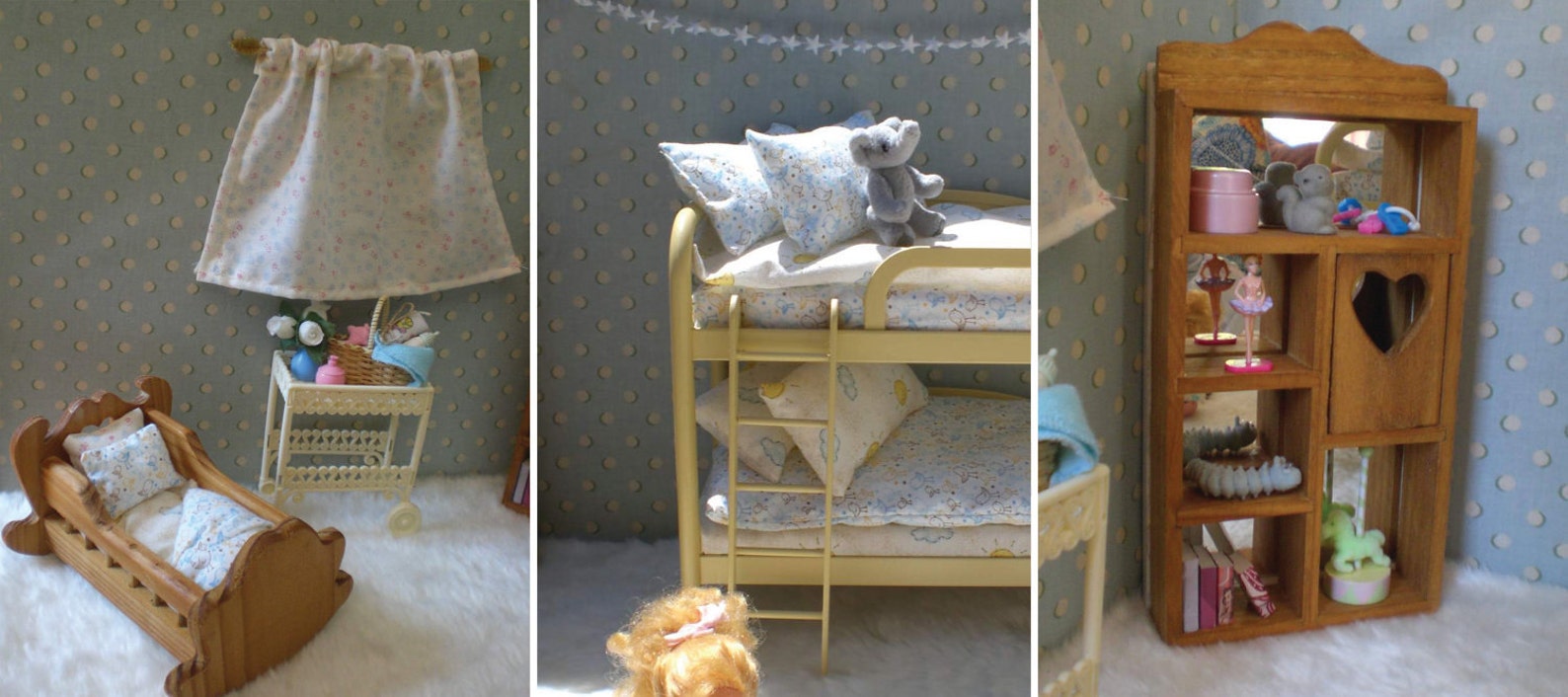 Barbie Doll Baby Nursery Complete Room Walls Furniture Etsy