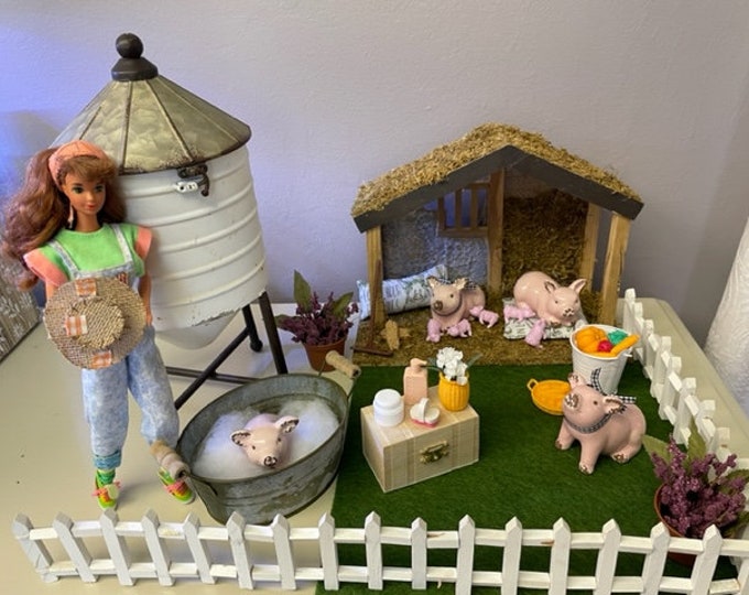 Coffret De Transport Vintage Barbie – Chalet De Ski Mattel 1972, Pour Poupées Et Accessoires