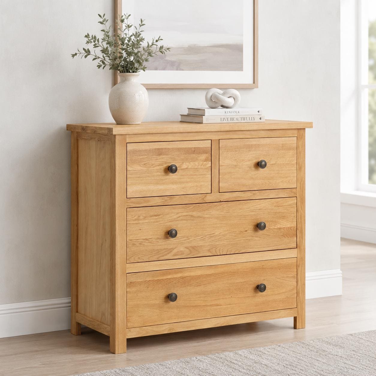 Oak Small Chest of Drawers - Etsy