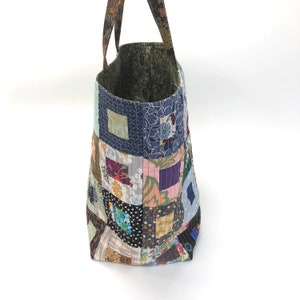 Handmade Quilted Patchwork Tote, Project Bag, One of a Kind - Etsy