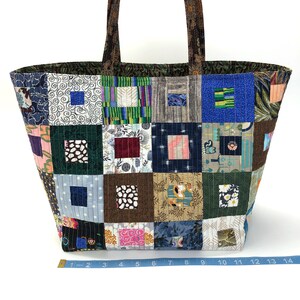Handmade Quilted Patchwork Tote, Project Bag, One of a Kind - Etsy