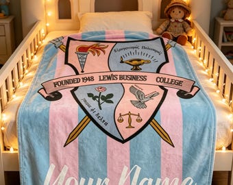 Personalized Gamma Phi Delta Blanket Soft Throw, Custom Sorority Gift