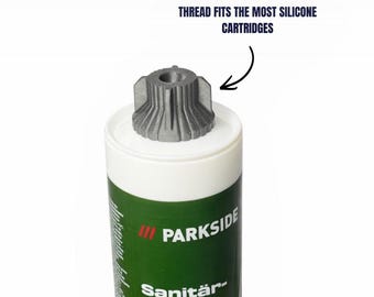 Silicone Cartridge Screw Cap Set, DIY Closure Caps, 3D Printed Storage Accessories, Workshop Organizer, Made in Germany