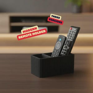 Modern Remote Control Holder | TV Remote Organizer | Minimalist Remote Storage Box | Living Room Organizer | TV Accessories Holder