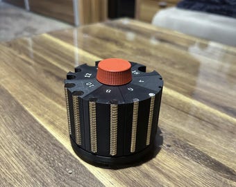 Organizzatore magnetico con dispenser, contenitore modulare a forma di revolver, accessorio da scrivania stampato in 3D, porta attrezzi da officina, prodotto in Germania, PLA, regalo.