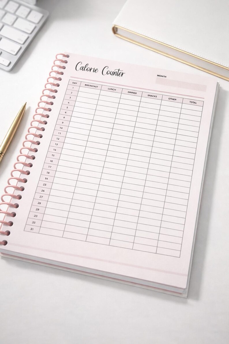 Calorie Tracking Notebook! - Etsy