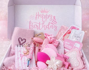 Pink Glow Gift Box – Customizable Self Care Beauty Box for Her