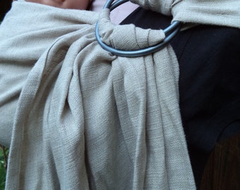Linen Tencel Baby Ring Sling, Eco Friendly, Beige