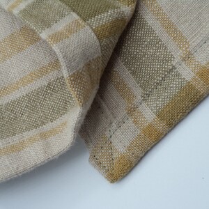 Thick Linen kitchen towel, plaid, woven,absorbent, eco friendly, natural, sale