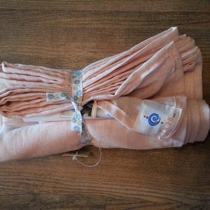 Fular portabebés ligero de algodón, tejido no elástico, chambray beige melocotón, OFERTA