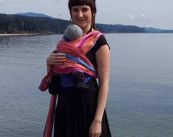 Handwoven Cotton Baby Carrier, Woven Wrap Onbuhimo, Fair Trade