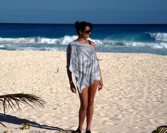 Beach Poncho, Silk Touch Lycra, Tie Dye Nursing Cover