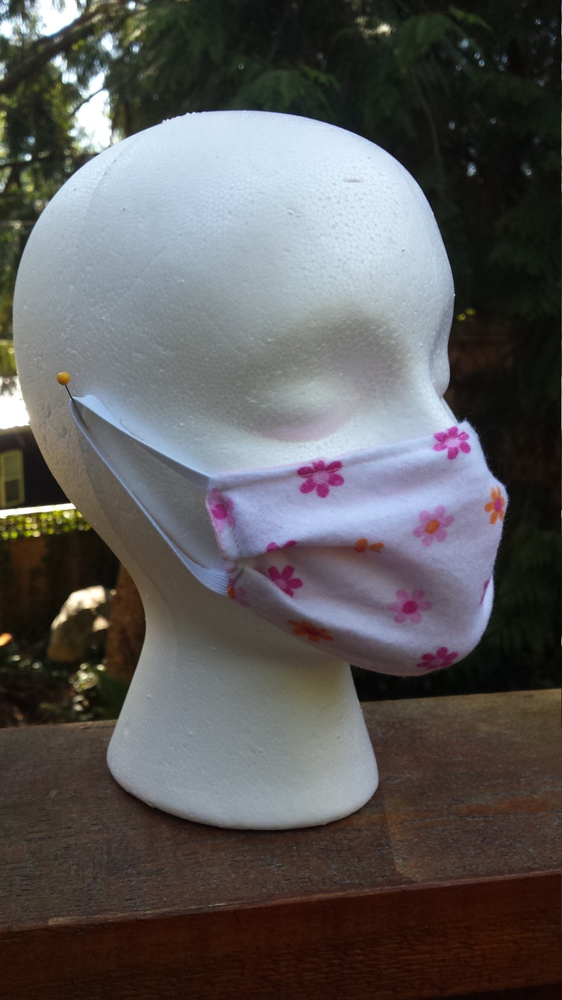 Little Girl Mask Face Mask Double Layered Soft Flannel Etsy Canada