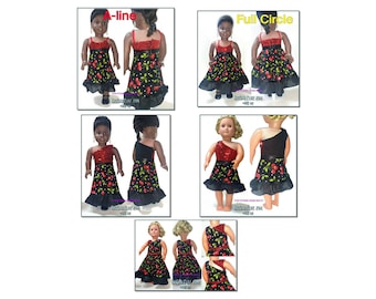 Cherries, Dots & Sequins 18" Doll Dress