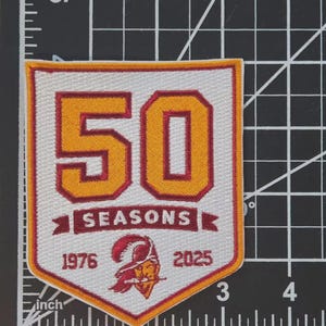 USC Trojans 50 Seasons Anniversary Embroidered Patch 1976–2025