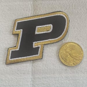 Purdue University Letter P Embroidered Patch