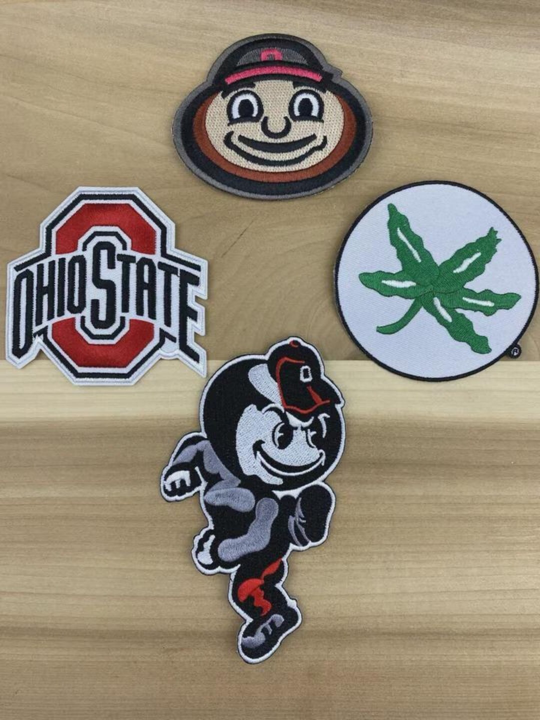 Ohio State Embroidered Patch Set – Buckeyes Logo & Mascot Iron on ...