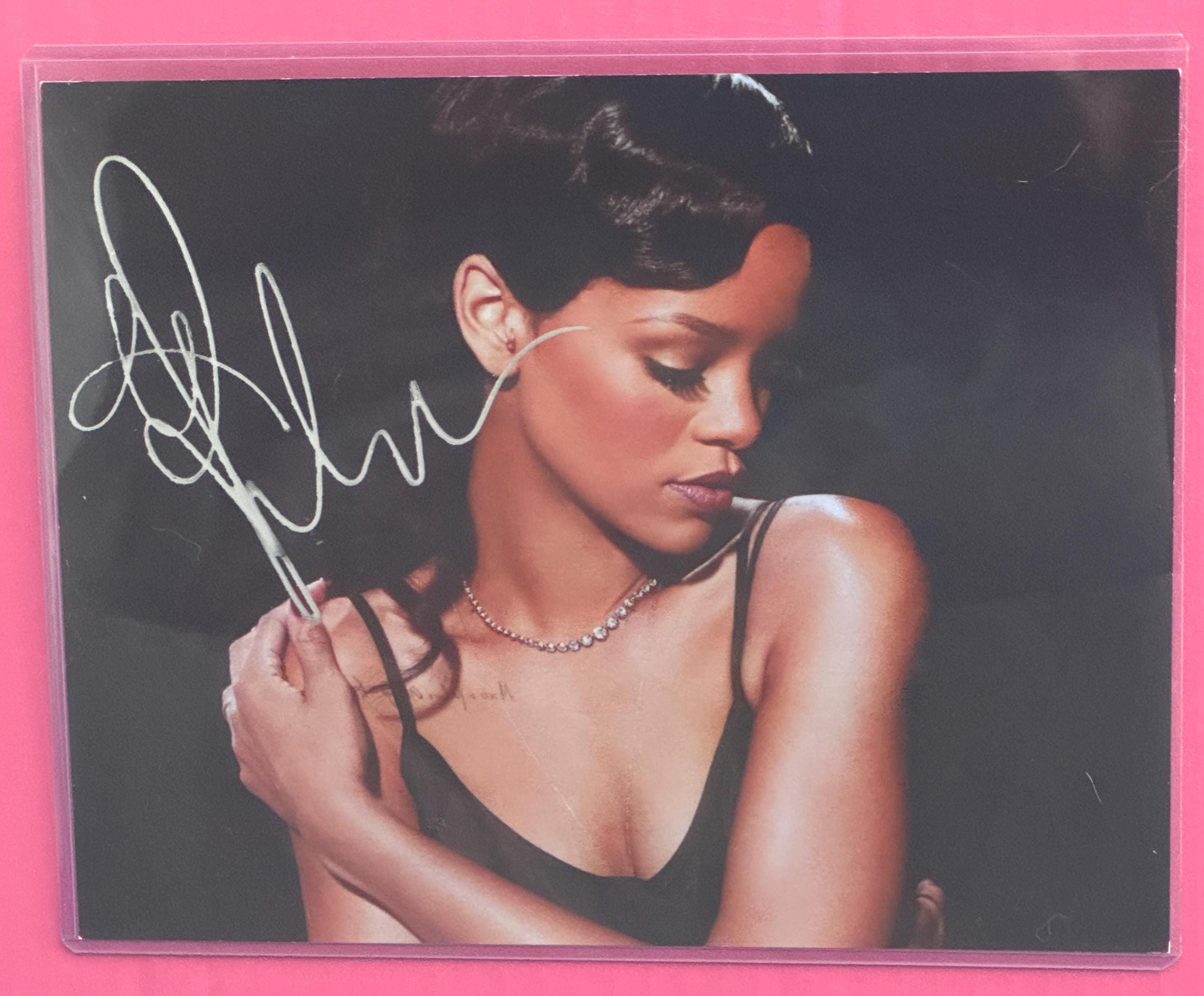 Rihanna Signed - Etsy