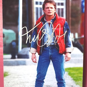 Back to the Future-Marty - 8X10 Photo. Hand signed by Michael J.Fox.  Certificate of Authenticity and Free Shipping.