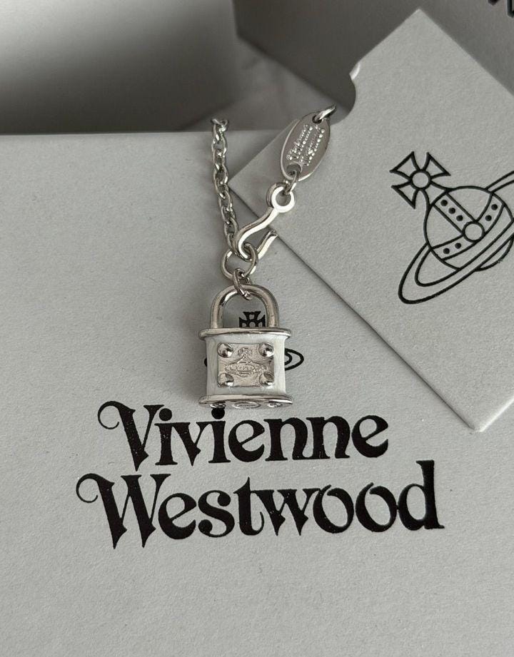 Vivienne westwood padlock necklace - Etsy 日本