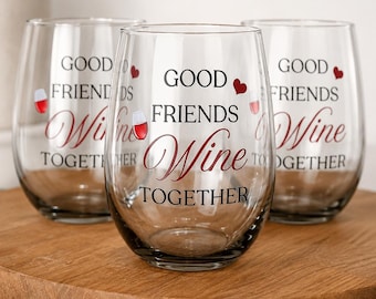 good friends wine together