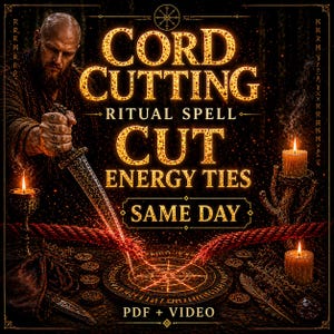 Cord Cutting Spell Cut Energy Ties Remove Toxic Connection Rune Ritual Energy Cleanse Love Detachment