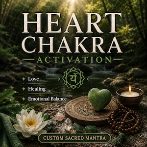 Heart Chakra Activation Custom Sacred Mantra Love Healing & Emotional Balance