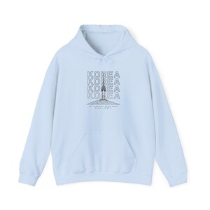 Korea Hoodie | Seoul Namsan Tower Minimal Hoodie | BTS Fan Gift | Aesthetic Korean Streetwear Pullover Sweatshirt | K-pop K-drama Fan Gift image 4
