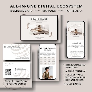 3-in-1 CREATIVE Bundle: QR Code Business Card, Web Link in Bio Page & Digital Web Portfolio – Your Digital Ecosystem for Business Networking