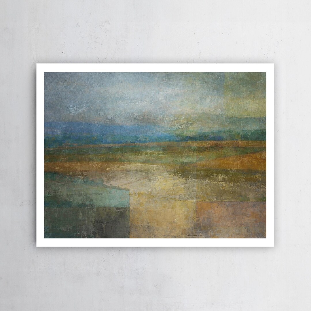 Abstract Landscape Wall Art Printable, Neutral Modern Horizon Art Print ...