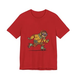 Retro Rollerskating Sloth T-Shirt, 70s Vintage Sloth Shirt, Funny Sloth Lover Gift, Groovy Graphic Tee, Roller Skating Shirt