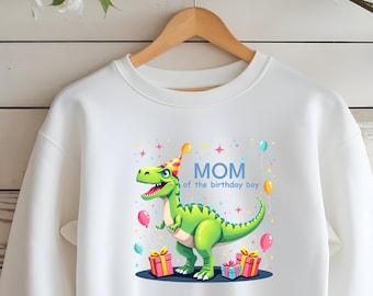 Dinosaur Birthday Family Shirts, Mom of the Birthday Boy Shirt, Dino Party Family Matching Sweatshirt, Birthday Boy Family Outfit,
