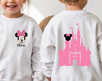 Personalized Princess Castle Shirt, Custom Girl Name Shirt, Kids Birthday Shirt, Magical Castle Shirt, Matching Family Trip Shirt,