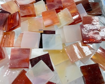 PEACH ORCHID Glass Mosaic Mix A40