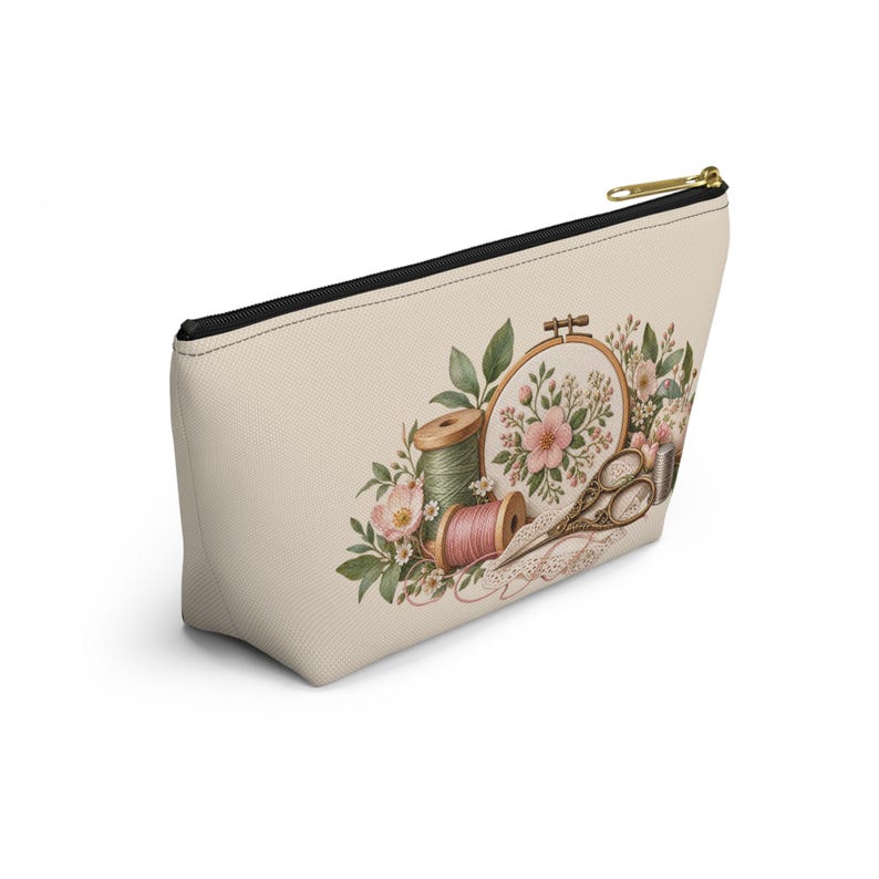 Pochette zippée pour accessoires de couture, organisateur de loisirs créatifs imprimé, petite ou grande image 10