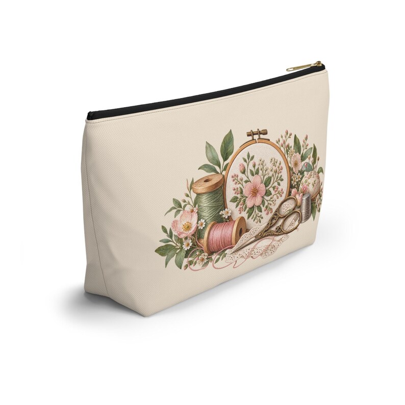 Pochette zippée pour accessoires de couture, organisateur de loisirs créatifs imprimé, petite ou grande image 4